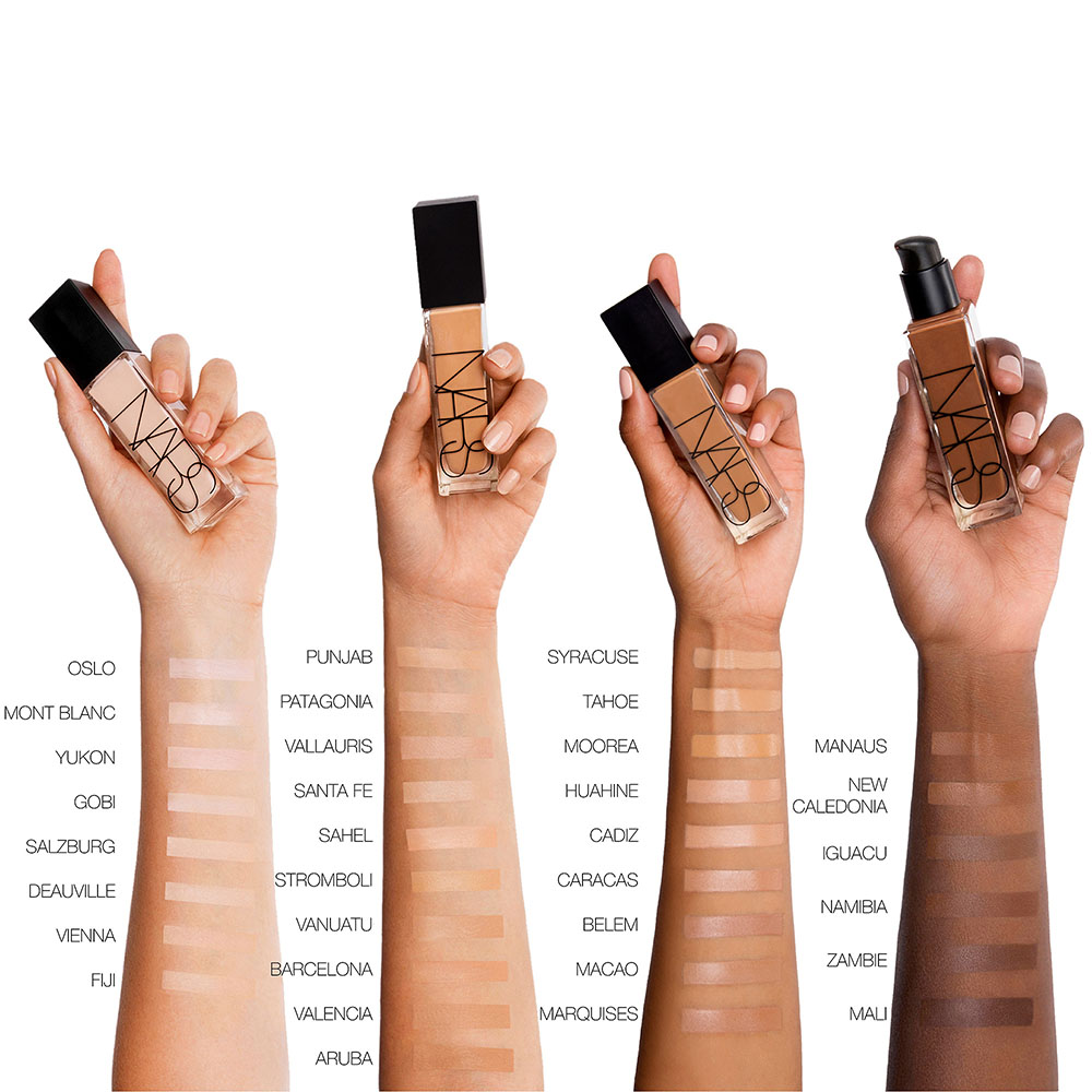 nars natural radiant longwear foundation mac shades